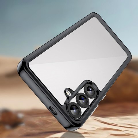 Etui silikonowe Outer Space Case z żelową ramką do Samsung Galaxy S25+ - czarne