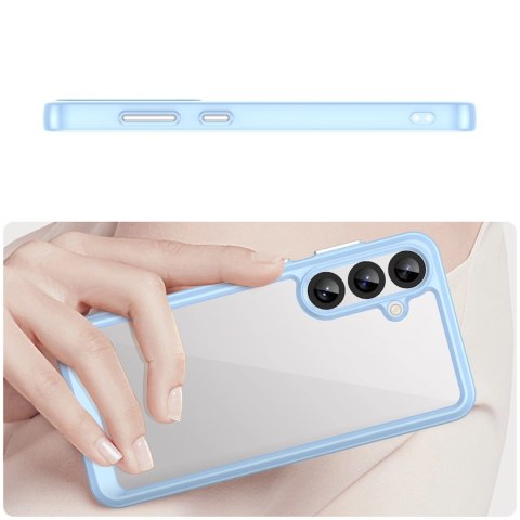 Etui silikonowe Outer Space Case z żelową ramką do Samsung Galaxy S25+ - niebieskie