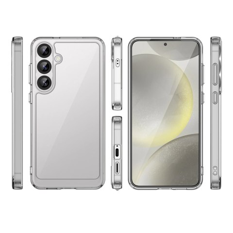 Etui silikonowe Outer Space Case z żelową ramką do Samsung Galaxy S25+ - przezroczyste