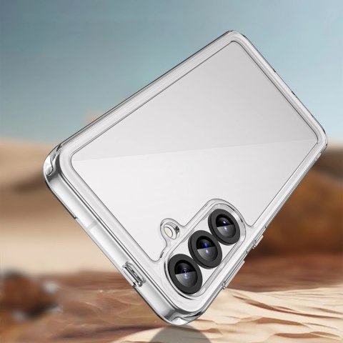 Etui silikonowe Outer Space Case z żelową ramką do Samsung Galaxy S25+ - przezroczyste