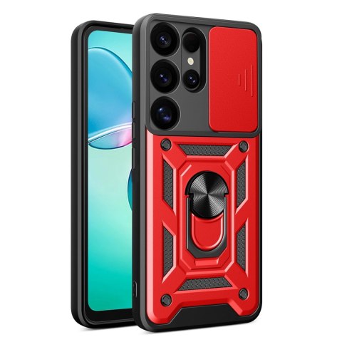 Hybrid Armor Camshield Samsung Galaxy S25 Ultra Red