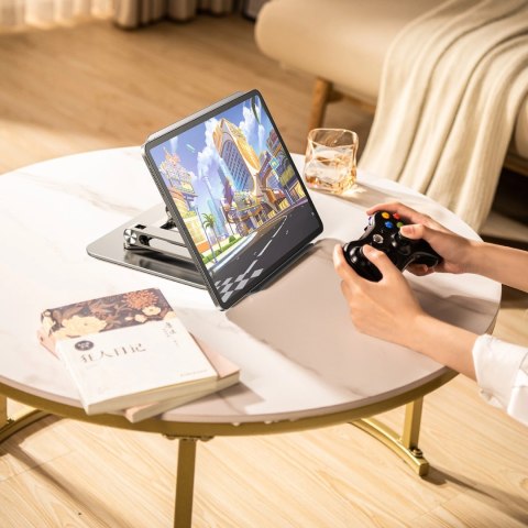 Podstawka pod laptopa Wozinsky WRS-CPY84SS aluminiowa + Gratis! podstawka do smartfona - srebrna