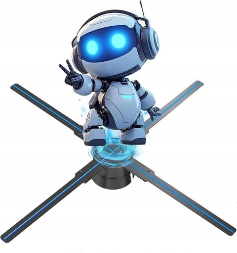 Projektor z Hologramem 3D 624 LED - Rozmiar 520x520 mm Braders