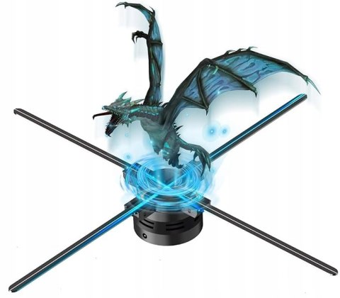 Projektor z Hologramem 3D 624 LED - Rozmiar 520x520 mm Braders