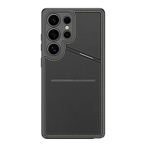Etui Dux Ducis Rafi II na Samsung Galaxy S25 Ultra z podstawką i portfelem - czarne