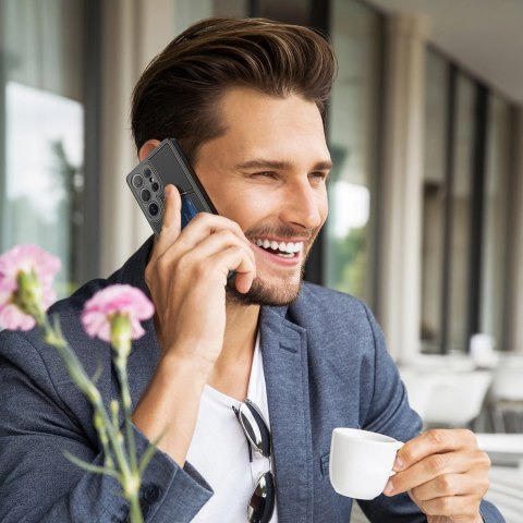 Etui Dux Ducis Rafi II na Samsung Galaxy S25 Ultra z podstawką i portfelem - czarne