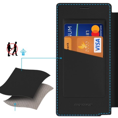 Etui Dux Ducis Skin X Pro na Samsung Galaxy S25 Ultra z MagSafe i portfelem - czarne