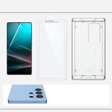 Szkło hybrydowe Spigen Elite Shield EZ FIT na Samsung Galaxy S25 Ultra - przezroczyste