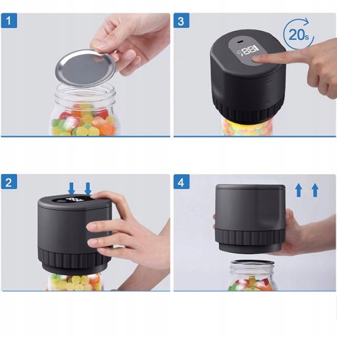 Automatyczna Zgrzewarka Próżniowa do Słoików Braders + Otwieracz do butelek