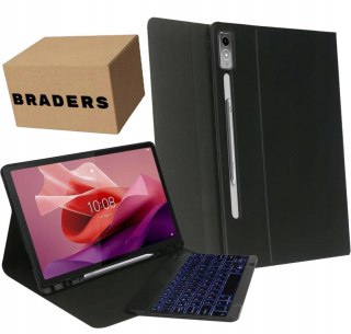 Etui magnetyczne do Lenovo Tab P12 - z podświetlaną klawiaturą LED Braders