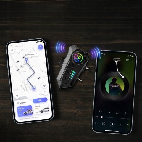 Profesjonalny zestaw słuchawkowy do kasku - bezprzewodowy i wygodny Braders