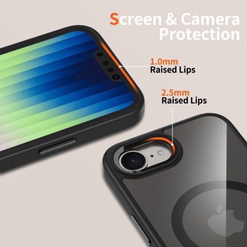 TECH-PROTECT MAGMAT MAGSAFE IPHONE SE 4 2025 BLACK/CLEAR