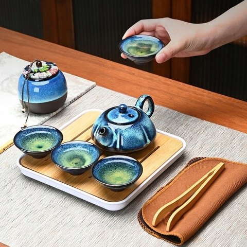 Zestaw do parzenia herbaty czajnik filiżanki Braders