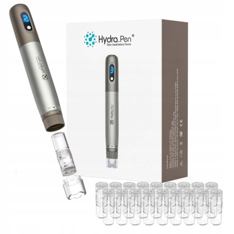 Dermapen Hydra Pen + 18 Kartridży w Zestawie Efekty Już po Pierwszym Użyciu