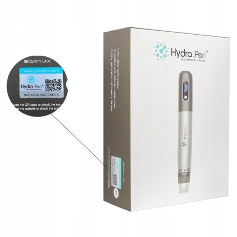 Dermapen Hydra Pen do mezoterapii - Zestaw z 2 wymiennymi kartridżami