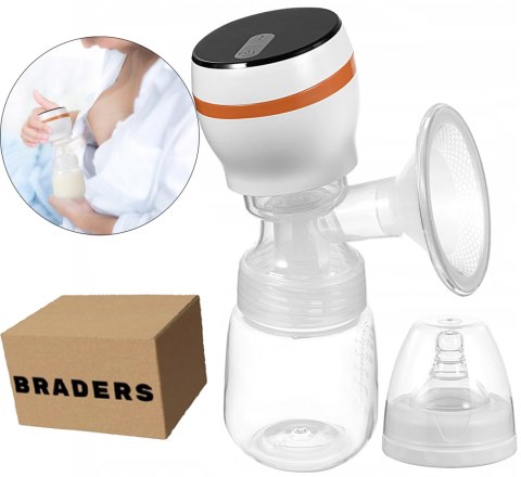 Elektryczny laktator piersi braders cichy bez BPA 180ml 4 tryby LCD
