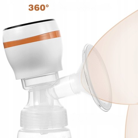 Elektryczny laktator piersi braders cichy bez BPA 180ml 4 tryby LCD