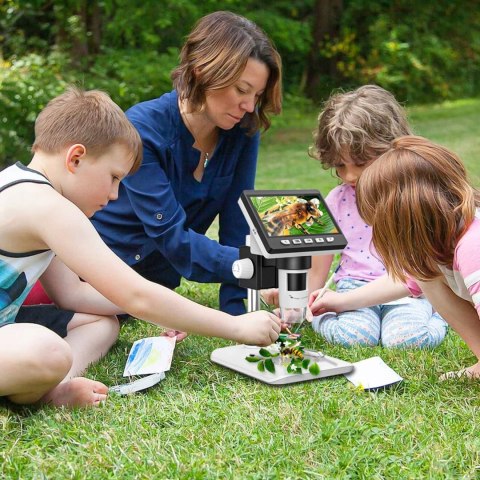 MIKROSKOP CYFROWY Z POWIĘKSZENIEM EKRAN HD 4,3" 1000x + karta pamięci 32GB