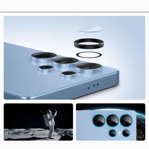 Osłona aparatu Spigen Optik Pro GLAS.TR EZ FIT 2-pack na Samsung Galaxy S25 Ultra - czarna