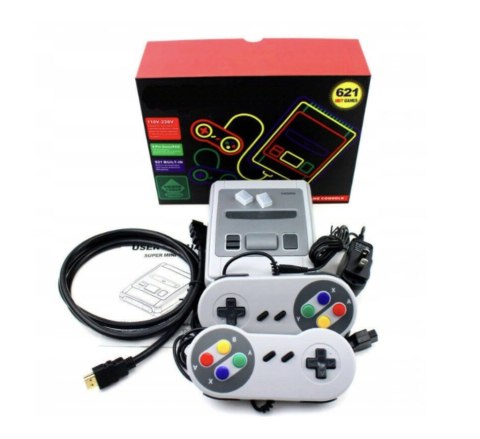 PEGASUS PEGAZUS KONSOLA TV RETRO 2 PADY HDMI 621 GIER DLA Dzieci Braders