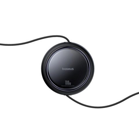 Kabel zwijany Baseus Bright Mirror Series USB-C - 2 x USB-C 100W 1m - czarny