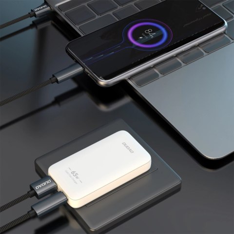 Ładowarka sieciowa GaN Dudao A65Q 65W USB-A / USB-C PD ultracienka - biała