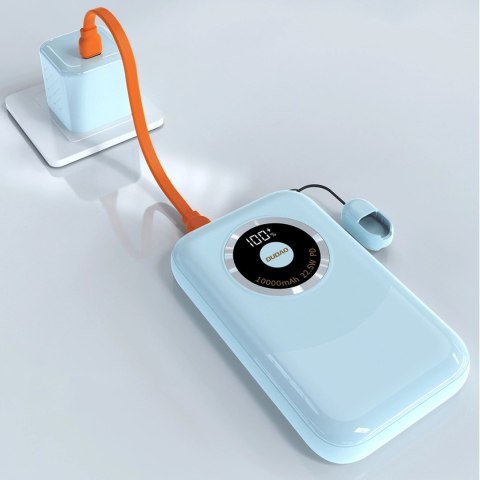 Powerbank Dudao K21 Mini 10000mAh 22.5W USB-A / USB-C - niebieski