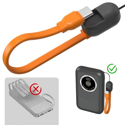 Powerbank Dudao K21 Mini 10000mAh 22.5W USB-A / USB-C - szary