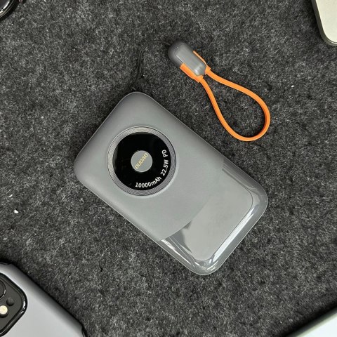 Powerbank Dudao K21 Mini 10000mAh 22.5W USB-A / USB-C - szary