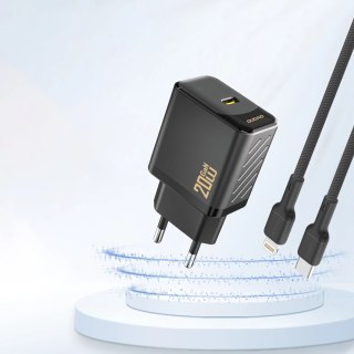 Ładowarka Dudao A26 PD20W GaN USB-C - czarna