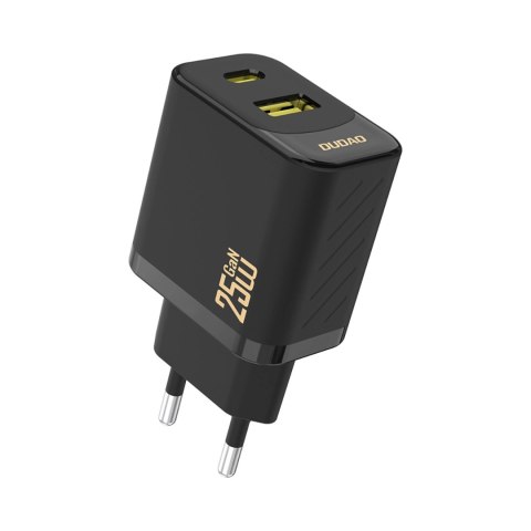 Ładowarka Dudao A26T GaN 25W USB-A, USB-C - czarna