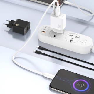 Ładowarka Dudao A26T GaN 25W USB-A, USB-C - czarna