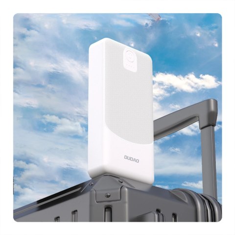 Powerbank Dudao K10Pro 2.4A 20000mAh 2 x USB-A - biały