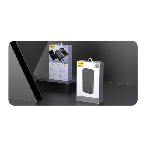 Powerbank Dudao K10Pro 2.4A 20000mAh 2 x USB-A - czarny