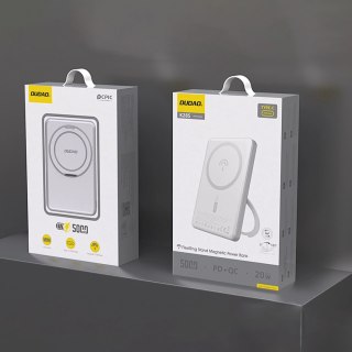 Powerbank Dudao K28S 20W PD 5000mAh z MagSafe i podstawką - srebrny