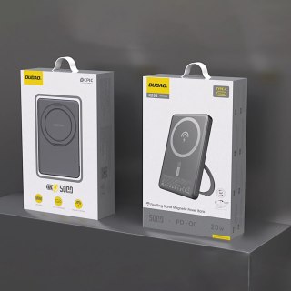 Powerbank Dudao K28S 20W PD 5000mAh z MagSafe i podstawką - szary