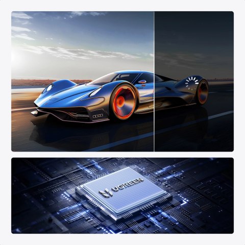 Transmiter HDMI Ugreen CM737 bezprzewodowy nadajnik i odbiornik - czarno-srebrny