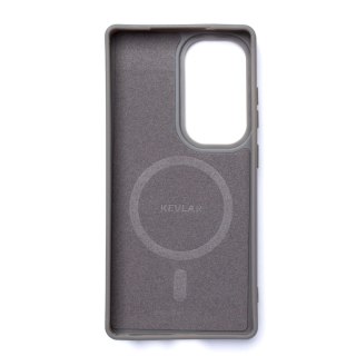 Etui Wozinsky Carbon Fibre Case z MagSafe na Samsung Galaxy S25 - szara