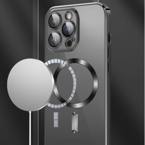 Etui Wozinsky Electroplated Magsafe na Samsung Galaxy S24 FE - różowe