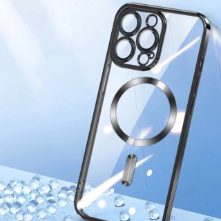 Etui Wozinsky Electroplated Magsafe na Samsung Galaxy S24 FE - srebrne