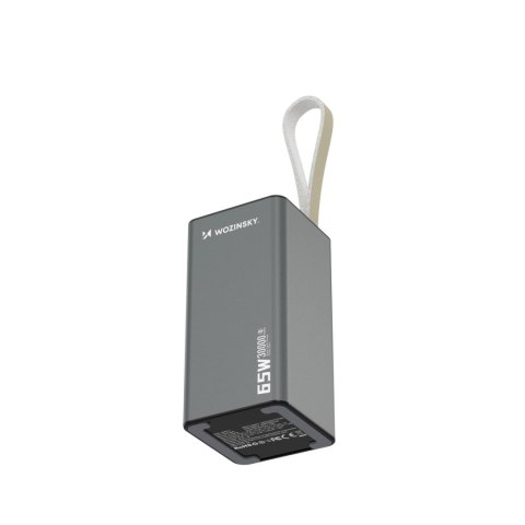 Powerbank Wozinsky K65+ 65W 30000mAh 2x USB-C, 1x USB-A 65W - czarny