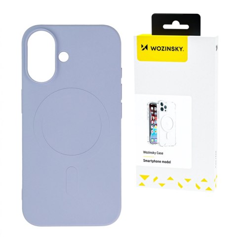 Silikonowe magnetyczne etui Wozinsky Silicone Case Magsafe na Samsung Galaxy S25 - fioletowe