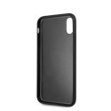 Oryginalne Etui Guess do iPhone X / Xs czarny/black hard case Saffiano 4G Circle Logo