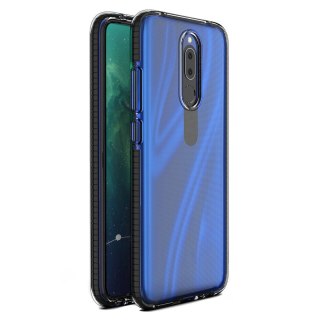 Żelowe etui z kolorową ramką do Huawei Mate 20 Lite czarny