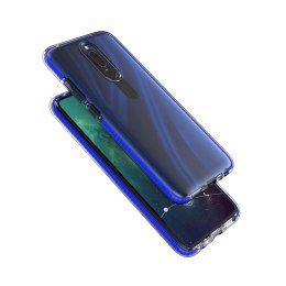 Żelowe etui z kolorową ramką do Huawei Mate 20 Lite jasnoniebieski