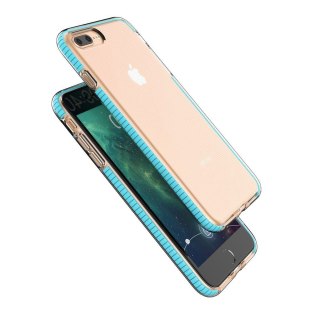 Żelowe etui z kolorową ramką do iPhone 8 Plus / iPhone 7 Plus czarny