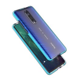 Żelowe etui z kolorową ramką do Xiaomi Mi 9T / Xiaomi Mi 9T Pro jasnoniebieski