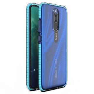 Żelowe etui z kolorową ramką Spring Case do Xiaomi Redmi 8A / Xiaomi Redmi 8 jasnoniebieski