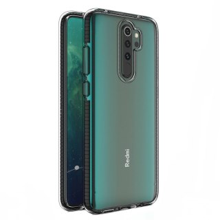 Żelowe etui z kolorową ramką do Xiaomi Redmi Note 8 Pro czarny