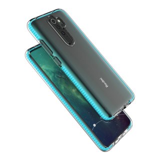 Żelowe etui z kolorową ramką do Xiaomi Redmi Note 8 Pro czarny